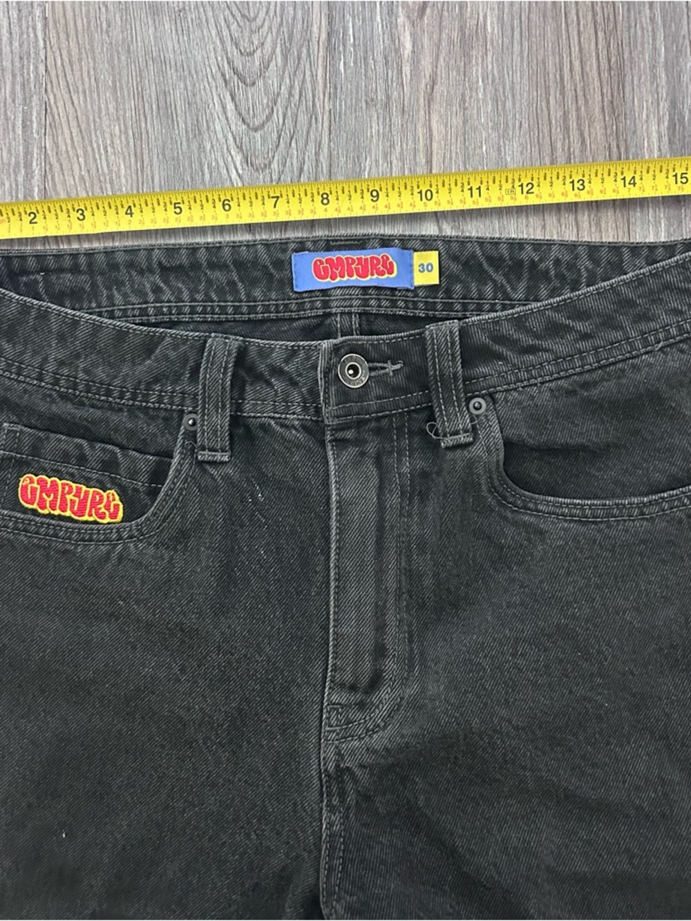 Empyre Shmutz Black Denim Skate Shorts 30 - Picture 6 of 10